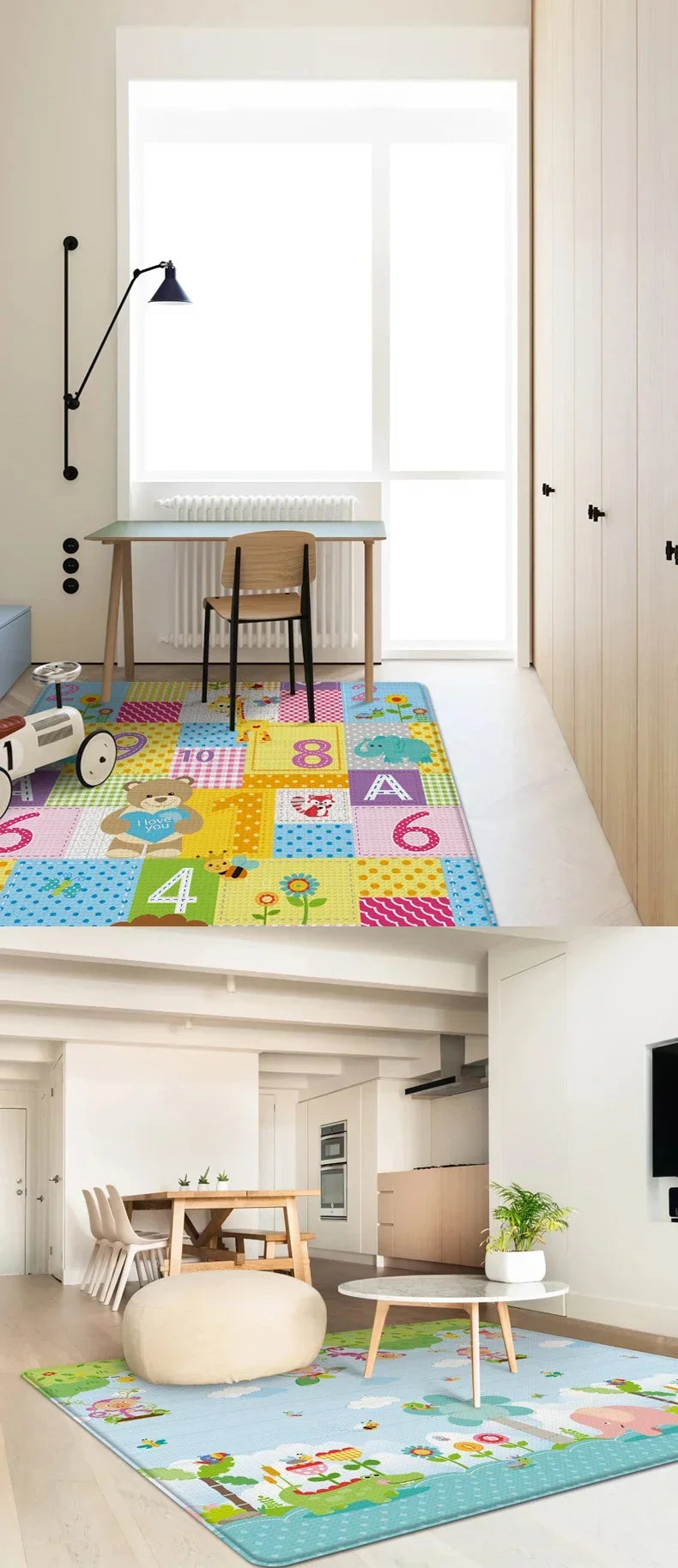 Foldable Baby Play Mat Children's Pattern Protection