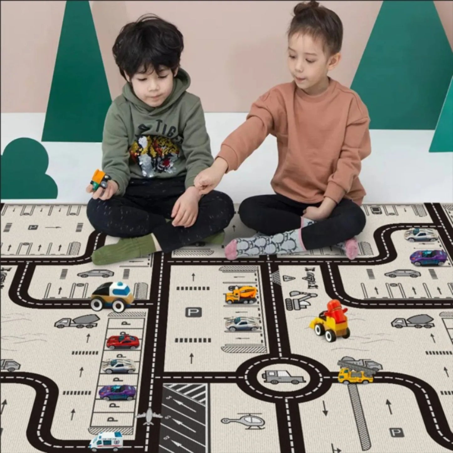 Foldable Baby Play Mat Children's Pattern Protection